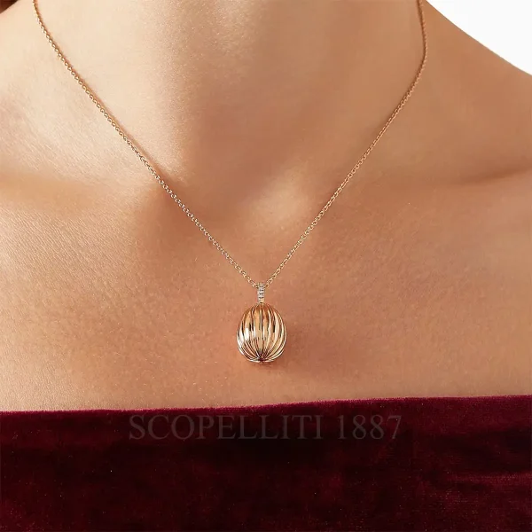 fabergé 180 anniversary egg pendant rose gold model