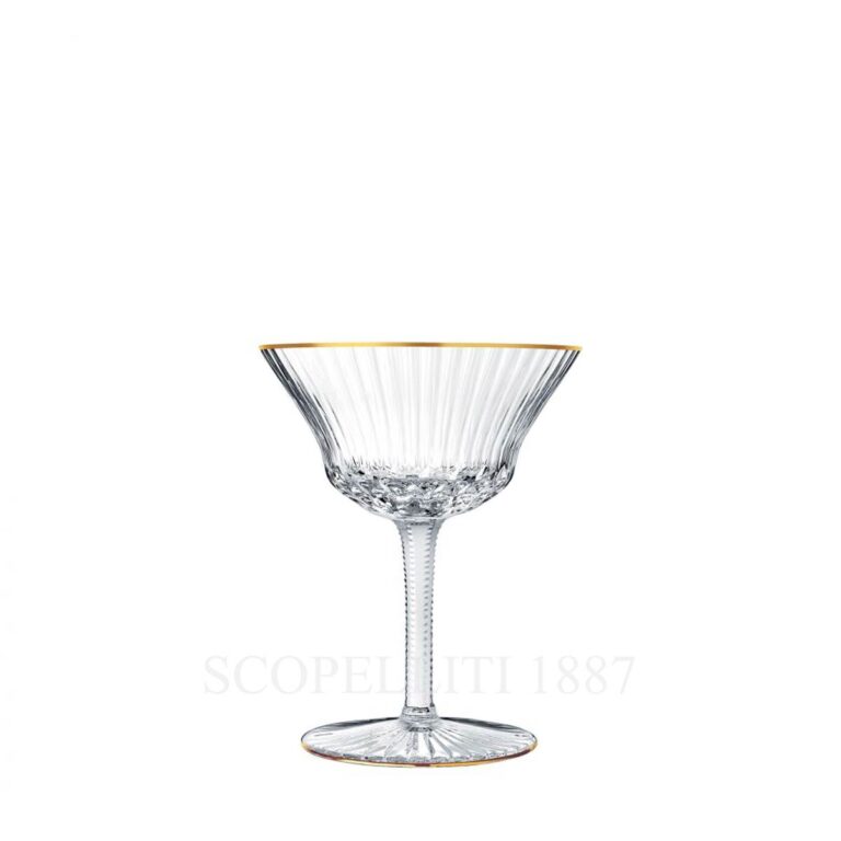 saint louis apollo gold champagne coupe