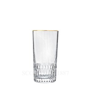 saint louis apollo gold large highball glass