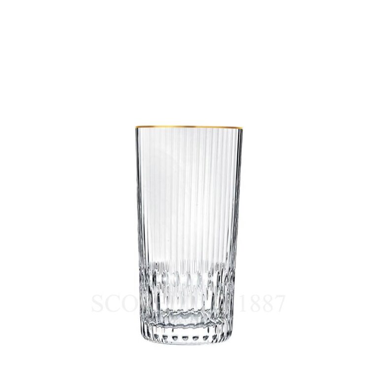 saint louis apollo gold large highball glass