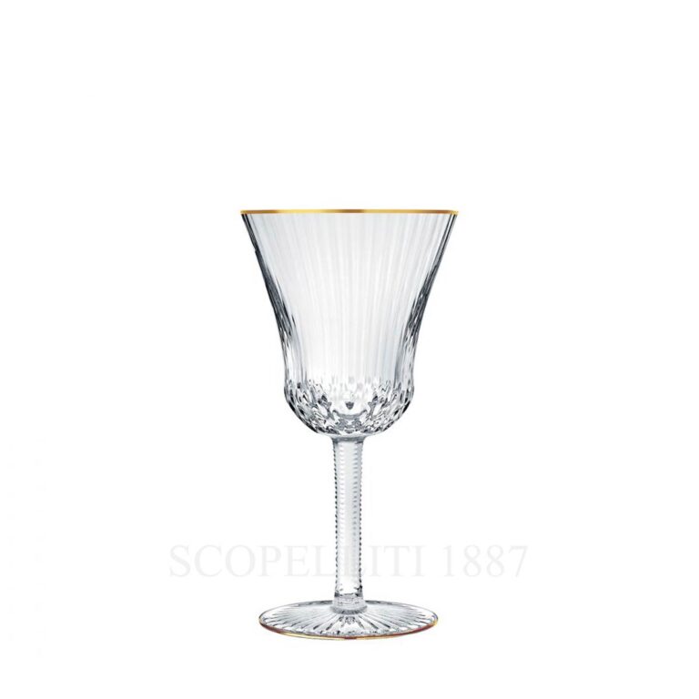 saint louis apollo gold water glass