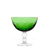 Saint Louis Footed Cup Bubbles Green