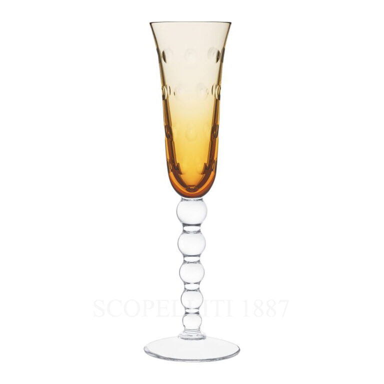 saint louis bubbles champagne flutes amber