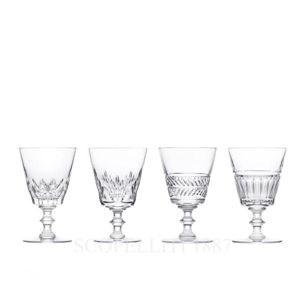saint louis set of 4 glass galerie des reines