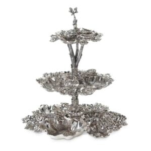 buccellati silver geranium leaves centerpieces