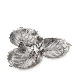 buccellati silver hazel leaves nuts medium