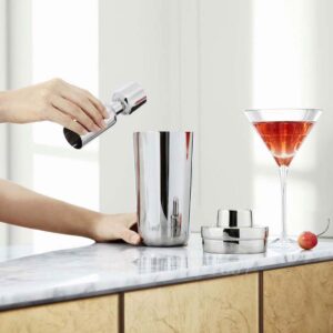 christofle shaker stainless steel