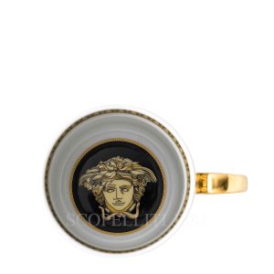 versace virtus gala black mug