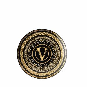 versace virtus gala black plate seventeen cm