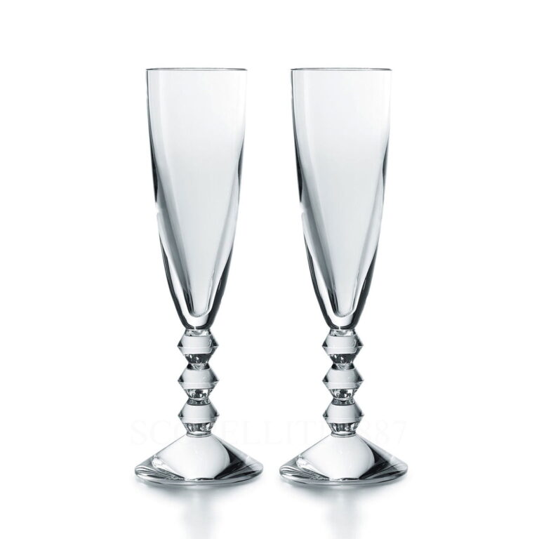 baccarat gift set 2 champagne flutes vega