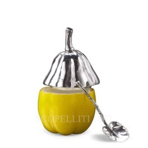 buccellati murano glass bell pepepr jam jar