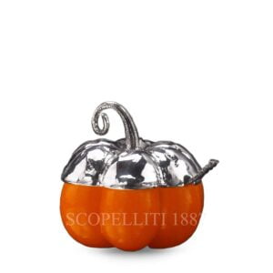 buccellati murano glass pumpkin jam jar