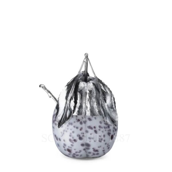 buccellati murano glass spotted plum jam jar