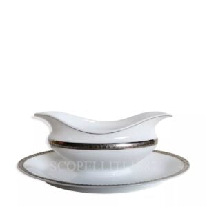 christofle malmaison platinum gravy boat