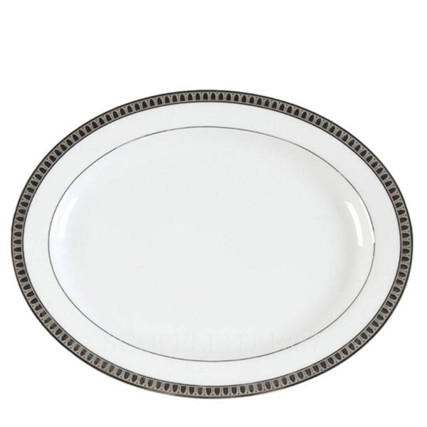 christofle platinum malmaison oval plate