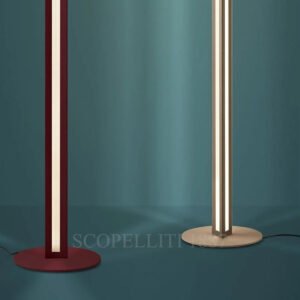 foscarini dark red floor lamp new