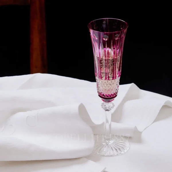 saint louis tommy champagne flute amethyst