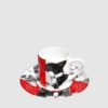 Taitù Espresso Cup with Saucer Best Friends Cats – Set of 4