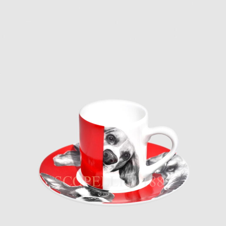 Taitù Best Friends Espresso Cup with Saucer Dogs