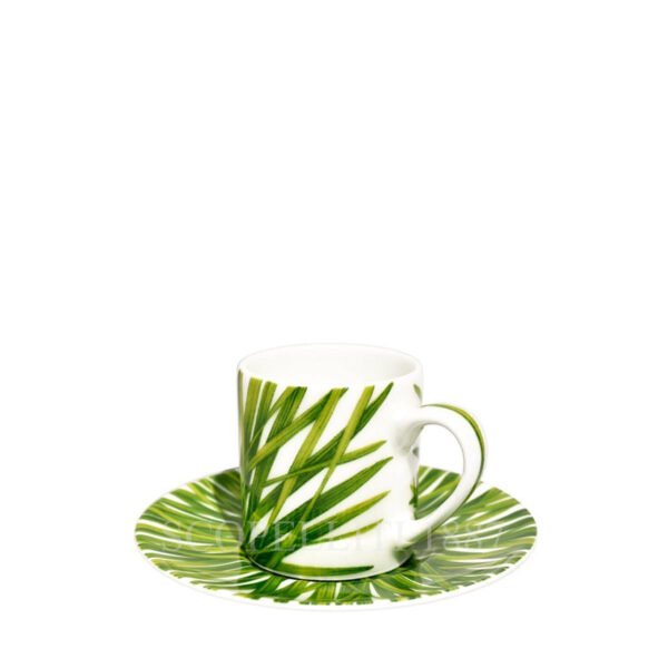 Taitù Life In Green Espresso Cup with Saucer