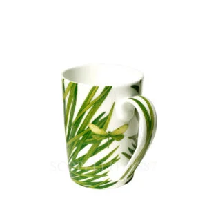 Tropical Leaf Clear Coffee Mug