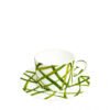 Taitù Tea Cup with Saucer Life In Green – Set of 4