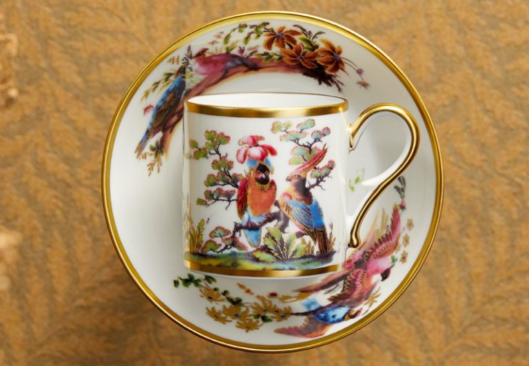 bernardaud historical cup with birds