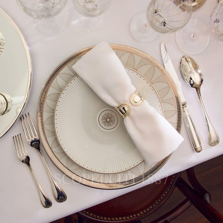 christofle dessert plate malmaison imperiale platinium