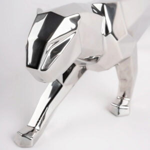 lladro silver panther