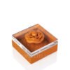 Riviere Flower Leather Box Blush Orange Vanity