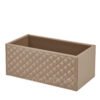 Riviere Leather Multi – purpose Container Box Taupe Vanity