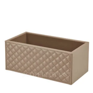 riviere leather box taupe
