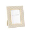 Riviere Leather Photo Frame 18×24 Ivory Vanity