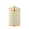 Riviere Leather Large Box Gold Ivory Vanity
