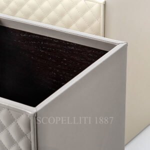 riviere vanity leather waste paper baskets