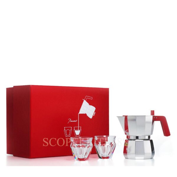 baccarat harcourt espresso for two alessi moka set