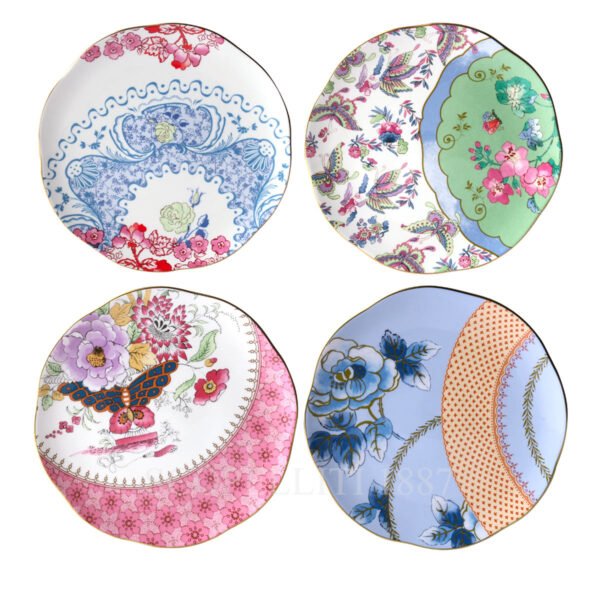 wedgwood butterfly bloom set tea plates