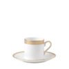 Wedgwood Vera Wang Lace Gold Coffee Cup with Saucer