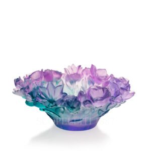 daum crystal france bowl medium violet