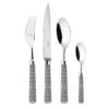 Ercuis Coupole 24 pcs Silver Plated Cutlery Set Black