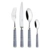 Ercuis Coupole 24 pcs Silver Plated Cutlery Set Blue Navy