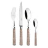 Ercuis Coupole 24 pcs Silver Plated Cutlery Set Brown