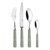 Ercuis Coupole 24 pcs Silver Plated Cutlery Set Dark Green
