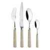 Ercuis Coupole 24 pcs Silver Plated Cutlery Set Kaki