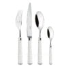 Ercuis Coupole 24 pcs Silver Plated Cutlery Set White