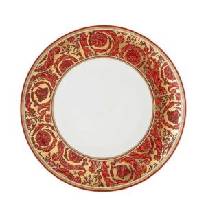 medusa garland dinner plate red