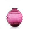 Venini Deco Vase Medium Magenta Transparent Glossy 707.07 NEW