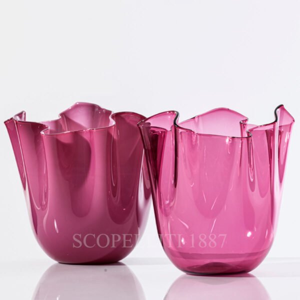 venini new color 2023 pink fazzoletto vase