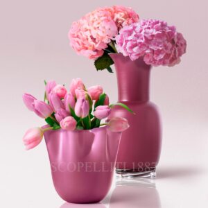 venini new color 2023 pink fazzoletto vase