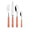 Ercuis Origami 24 pcs Silver Plated Cutlery Set Orange